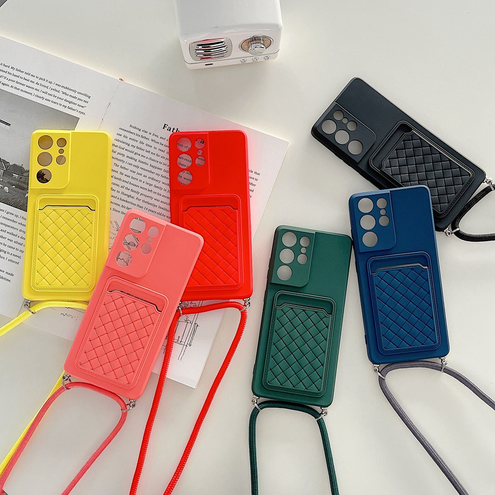 Ốp Điện Thoại Có Dây Đeo Chéo Cho OPPO A95 A94 A74 A54 A53 A33 2020 Reno 5F Realme 8 C21 C20 C15 C12 C11 201