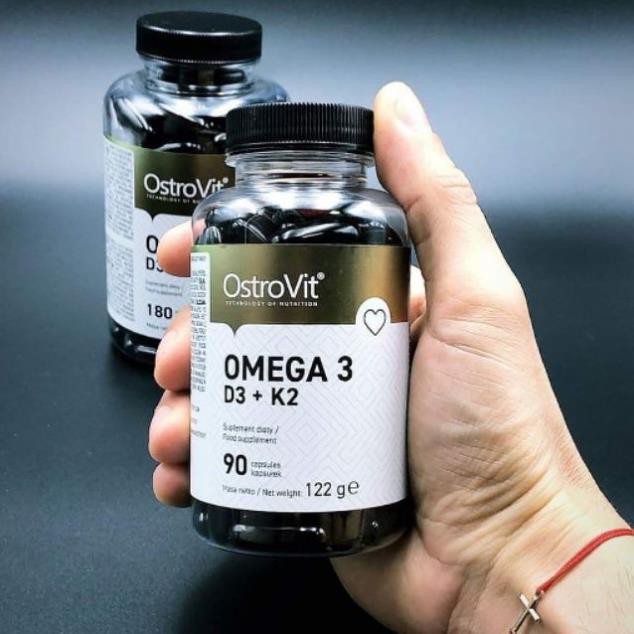 OSTROVIT OMEGA-3 &amp; VITAMIN D3 K2 (MK7) - HỖ TRỢ XƯƠNG KHỚP, SỨC KHỎE, HỆ MIỄN DỊCH (90 VIÊN)