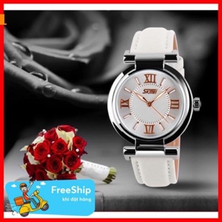 [Video Thật] Đồng Hồ Nữ Dây Da Thời Trang SKMEI GR9075 - Hàng Chính Hãng Full Box