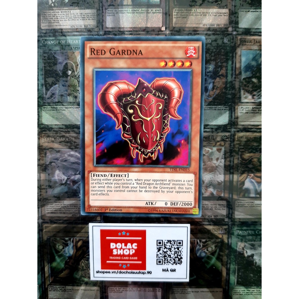 THẺ BÀI YUGIOH MONSTER Red Gardna - TDIL-EN015 - Common 1st Edition