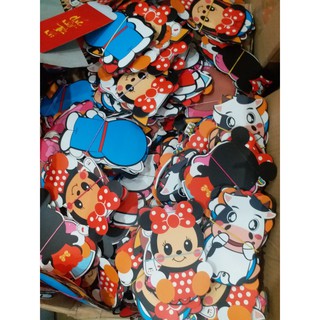 Set 10 bao lì xì hoạt hình chibi 3d mẫu 2024