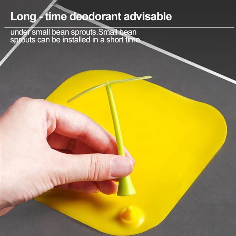 Tấm silicone hình cây đậu chống nghẹt lỗ thoát nước phòng tắm / nhà bếp