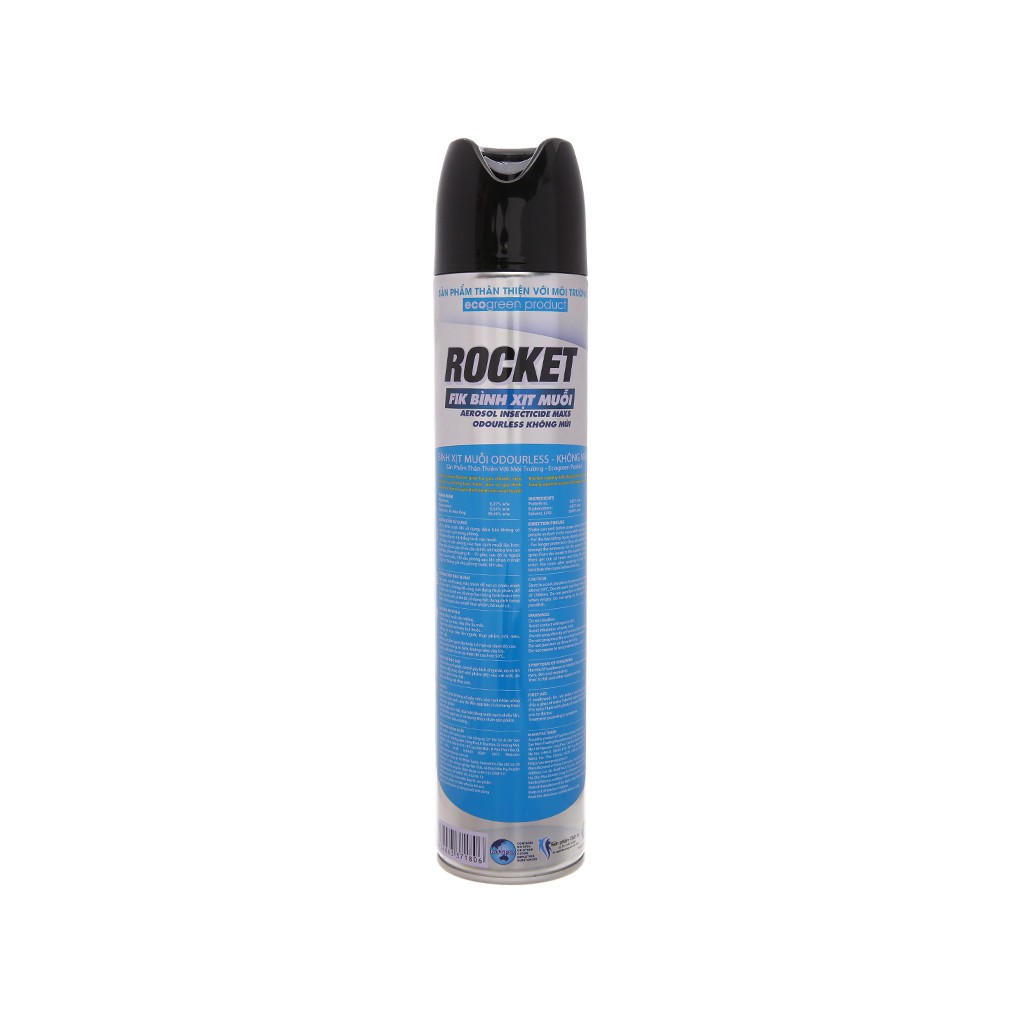 Bình xịt muỗi Rocket không mùi 600ml