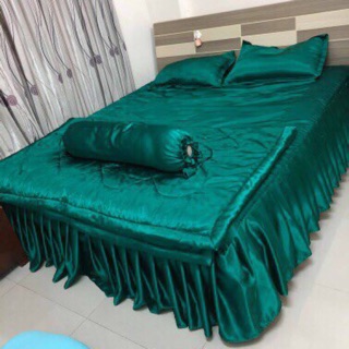 Bộ ga phi lụa  phủ Thái Tuấn không mền( chat chọn màu)