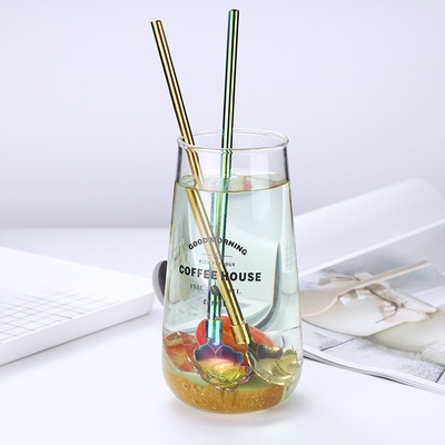 Muỗng uống trà sữa cán dài bằng thép không gỉ 304