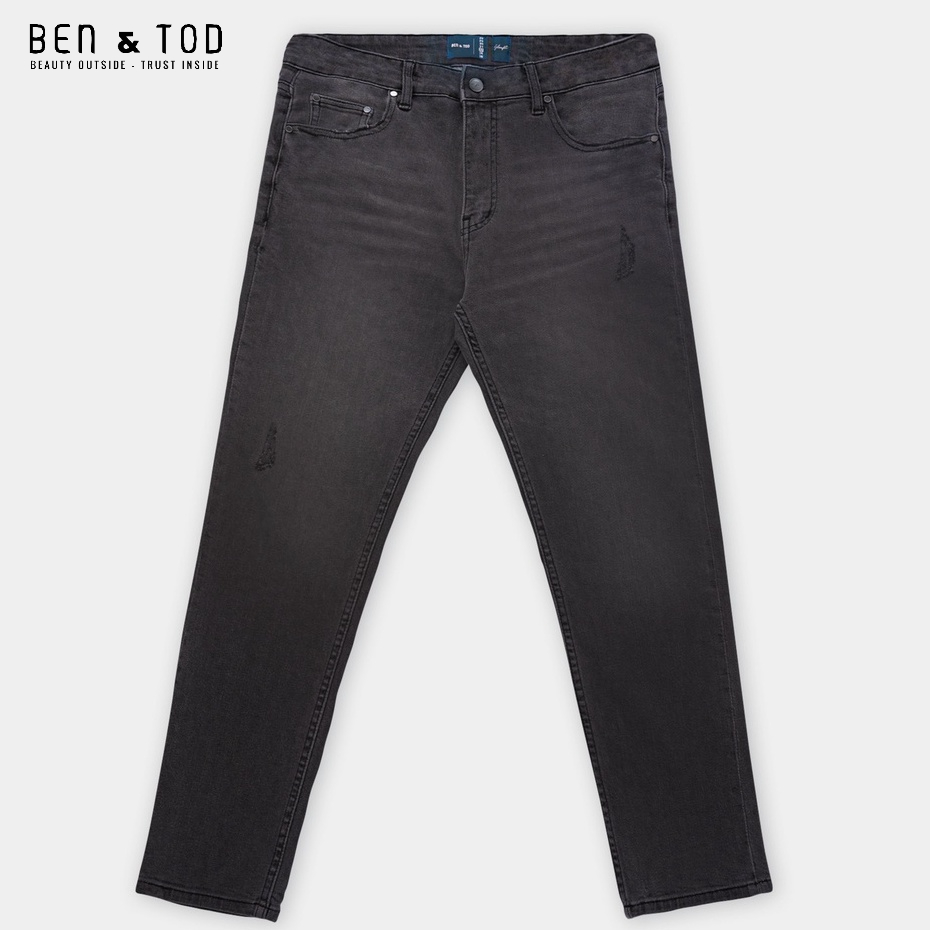 Quần jean nam BEN &amp; TOD SL2141BB025 trơn đơn giản, co giãn 4 chiều, cao cấp, dày dặn