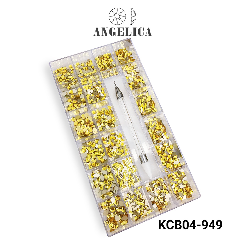 Combo Đá Nail Chân Bằng Kèm Phụ Kiện Móng ANGELICA KCB KCBDK