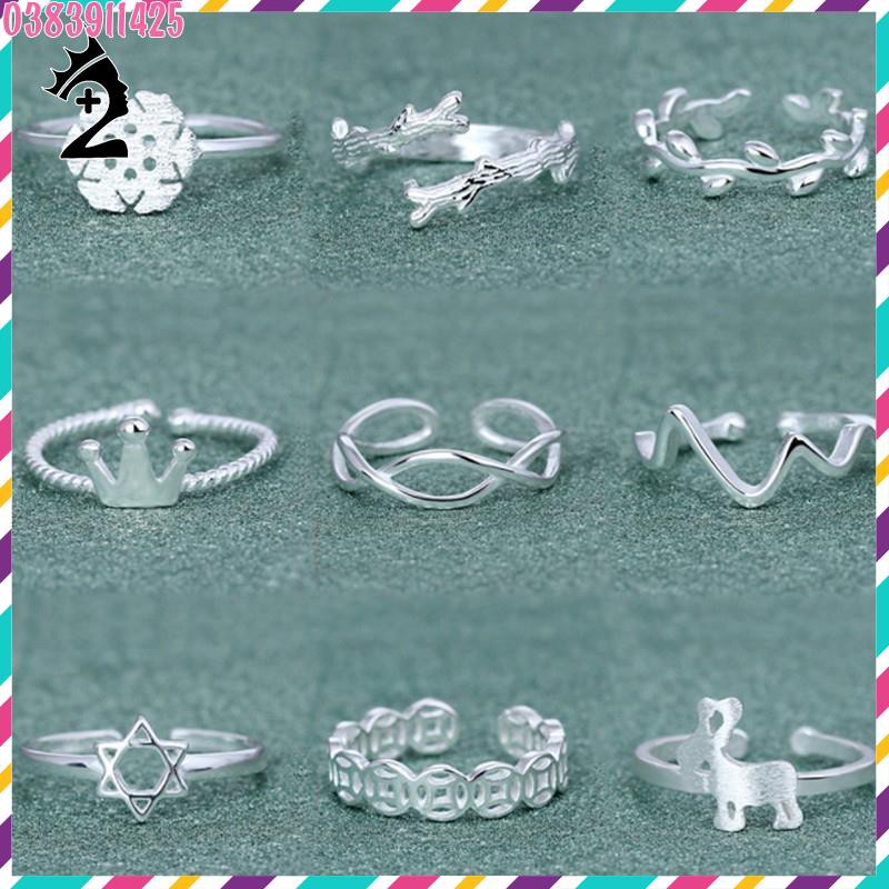 Nhẫn bạc pha 13 mẫu TPP