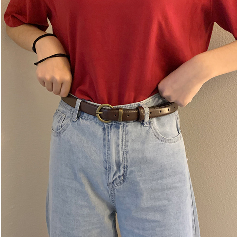 Thắt lưng da PU phong cách Hàn Quốc cổ điển thời trang dành cho nữ