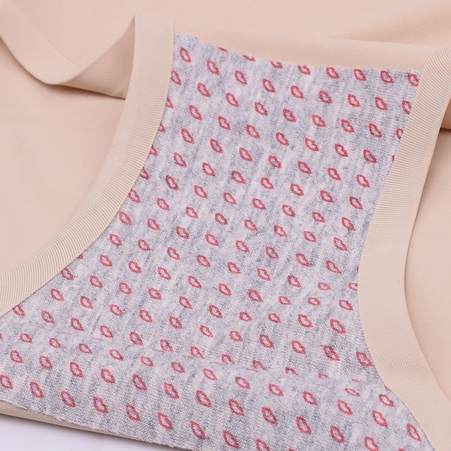 Quần lót nữ su trơn cao cấp, họa tiết hình môi quyến rũ đáy dán siêu chắc thoáng mát HLBOUTIQUE L11