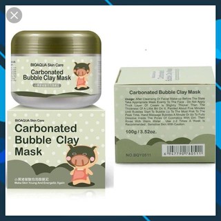 Mặt Nạ Sủi Bọt Thải Độc Bì Heo Carbonated Buble Clay Mask Chứa Collagen Của Bioaqua