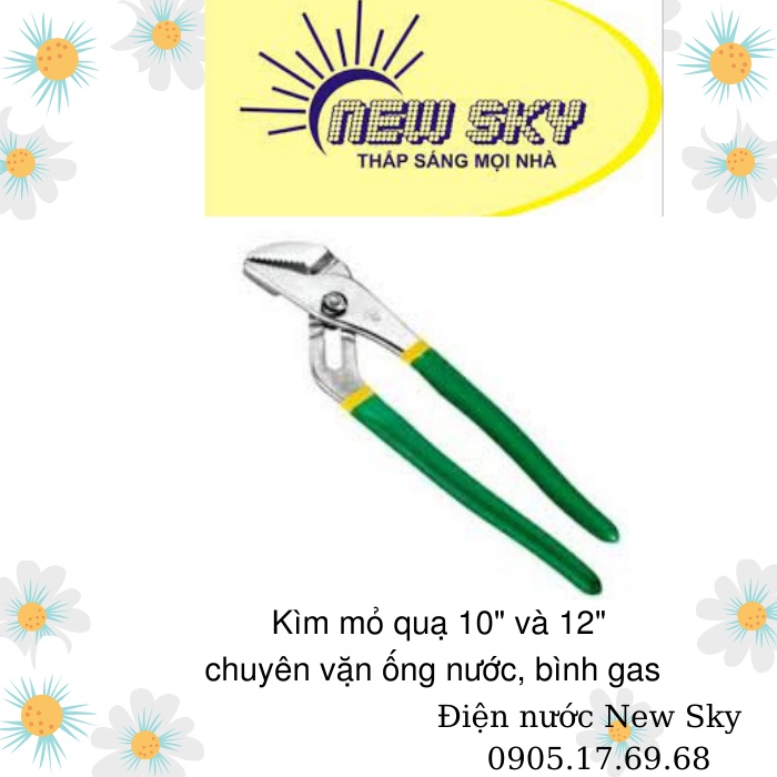 Kìm mỏ quạ  10&quot; và 12&quot; chuyên dùng vặn ống nước, bình gas