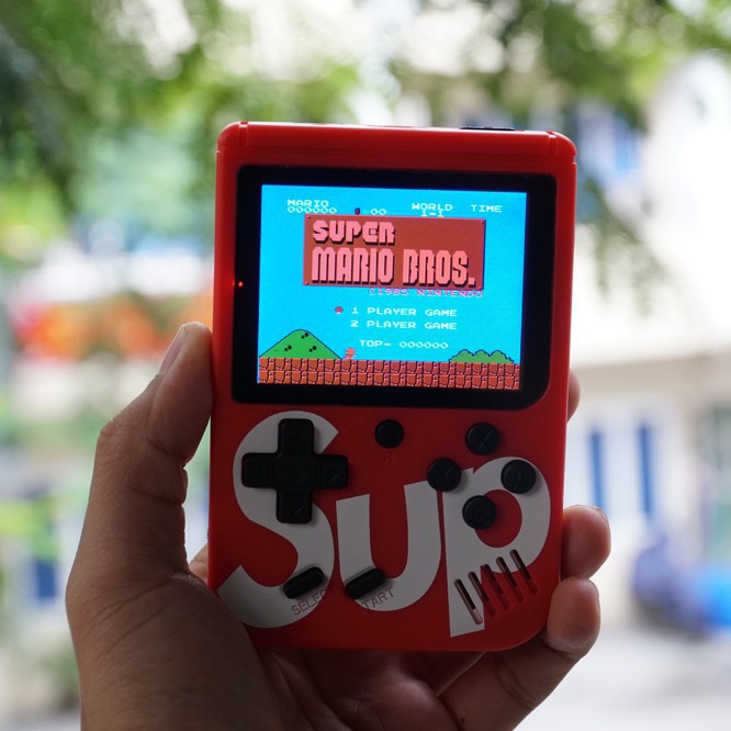 Máy chơi game 4 nút SUP cầm tay 400IN1 Game Sup, 400 game cổ điển, kết nối với TV, lựa chọn thêm tay cầm tiện dụng
