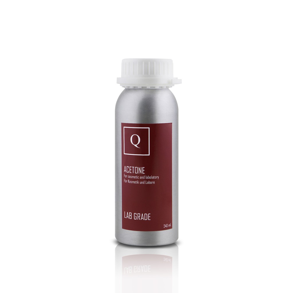 Acetone - Bình nhôm cấp phòng thí nghiệm 240ml.