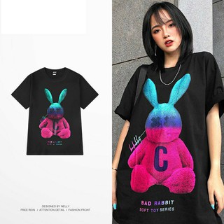 Áo phông Nelly Unisex Bad Rabbit Hồng