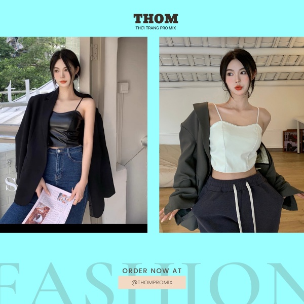Áo Hai Dây Da Thời Trang THOM Cao Cấp | BigBuy360 - bigbuy360.vn