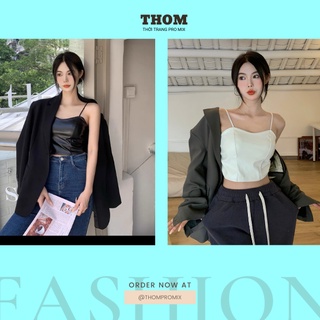 Áo Hai Dây Da Thời Trang THOM Cao Cấp