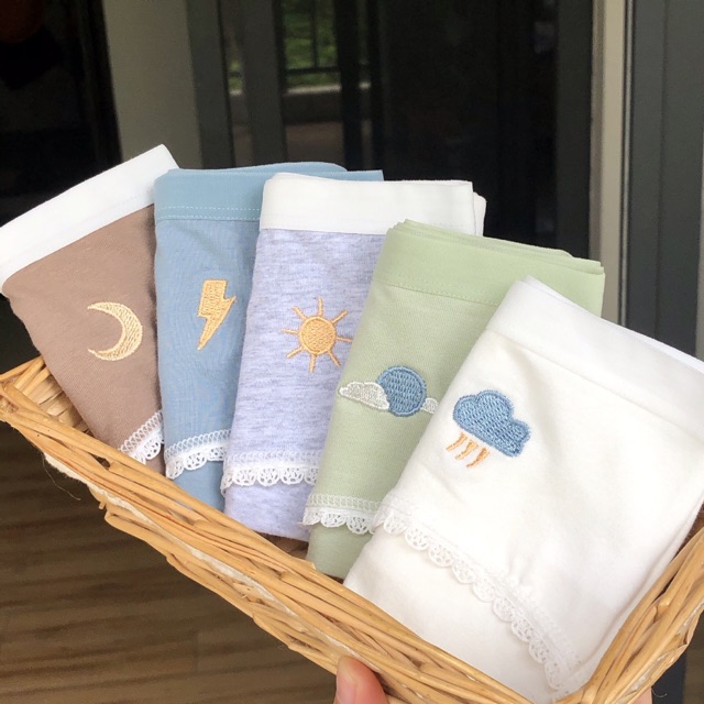 Quần Lót Cotton Thêu Thời Tiết 🌦⚡️