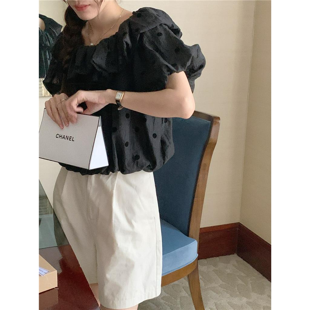 Áo Sơ Mi Tencel Chấm Bi Lãng Mạn 52583