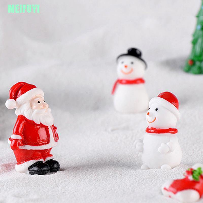 Mô Hình Ông Già Noel / Người Tuyết Mini Dễ Thương Trang Trí Sân Vườn