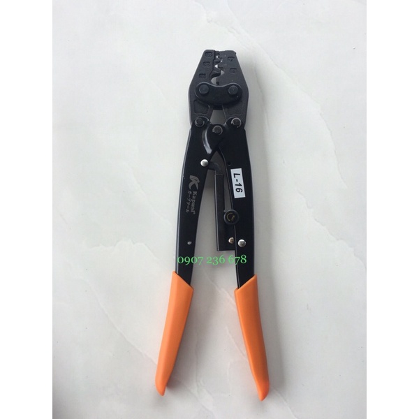 Kìm bấm cos 16L 1.25 -> 16mm2 Kapusi Cao Cấp, Kìm Ép Cos