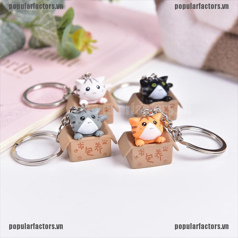 Móc Khóa Hình Mèo Hoạt Hình Dễ Thương