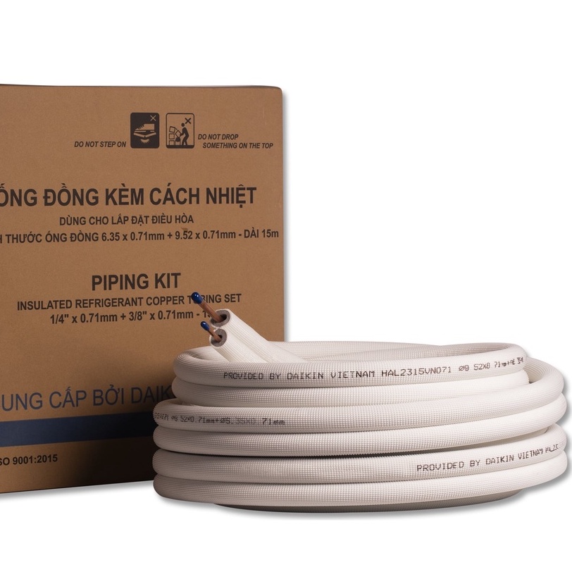 Ống đồng kèm cách nhiệt Daikin  - 15m