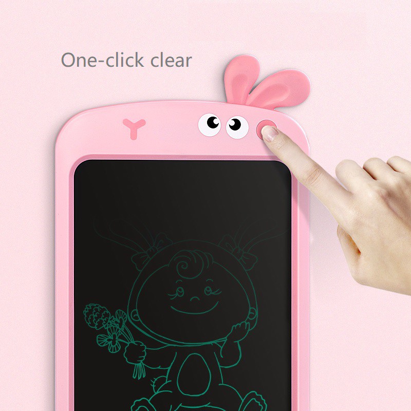 Bảng viết/vẽ điện tử thông minh tự xóa màn hình LCD 8.5"/10.5" cho bé Writing Tablet Cute Rabbit Dinosaur Multicolor