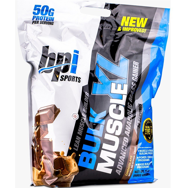 Sữa tăng cân, tăng cơ bịch siêu lớn BULK MUSCLE XL 15lbs 6.8kg vị Chocolate, hàng chính hãng
