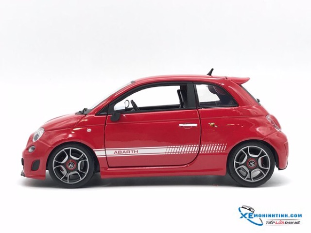 Xe mô hình New Fiat 500 Abarth Bburago 1:18 (Đỏ)