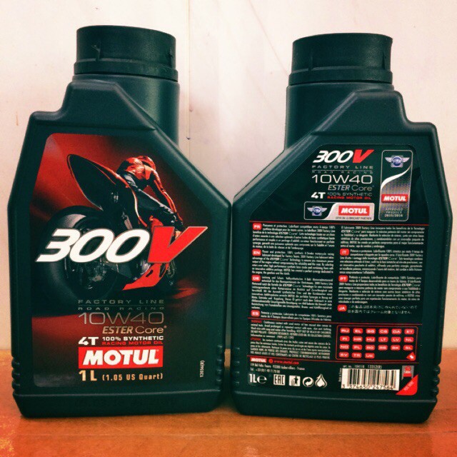 Nhớt Motul 300V 10W40 - Dung Tích 1 Lít