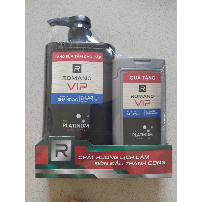 Dầu gội hoặc Sữa tắm cao cấp Romano Vip 650g
