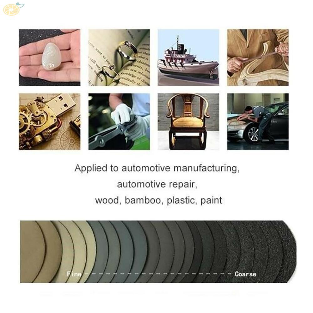 【VARSTR】10PCS 3 75mm Silicon Carbide Sanding Discs Wet/Dry Sanding Sandpaper 240~10000#