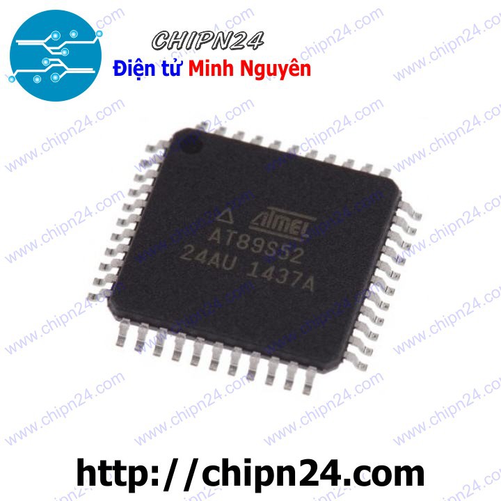 [1 CON] AT89S52 89S52 24AU TQFP-44 (SMD Dán)