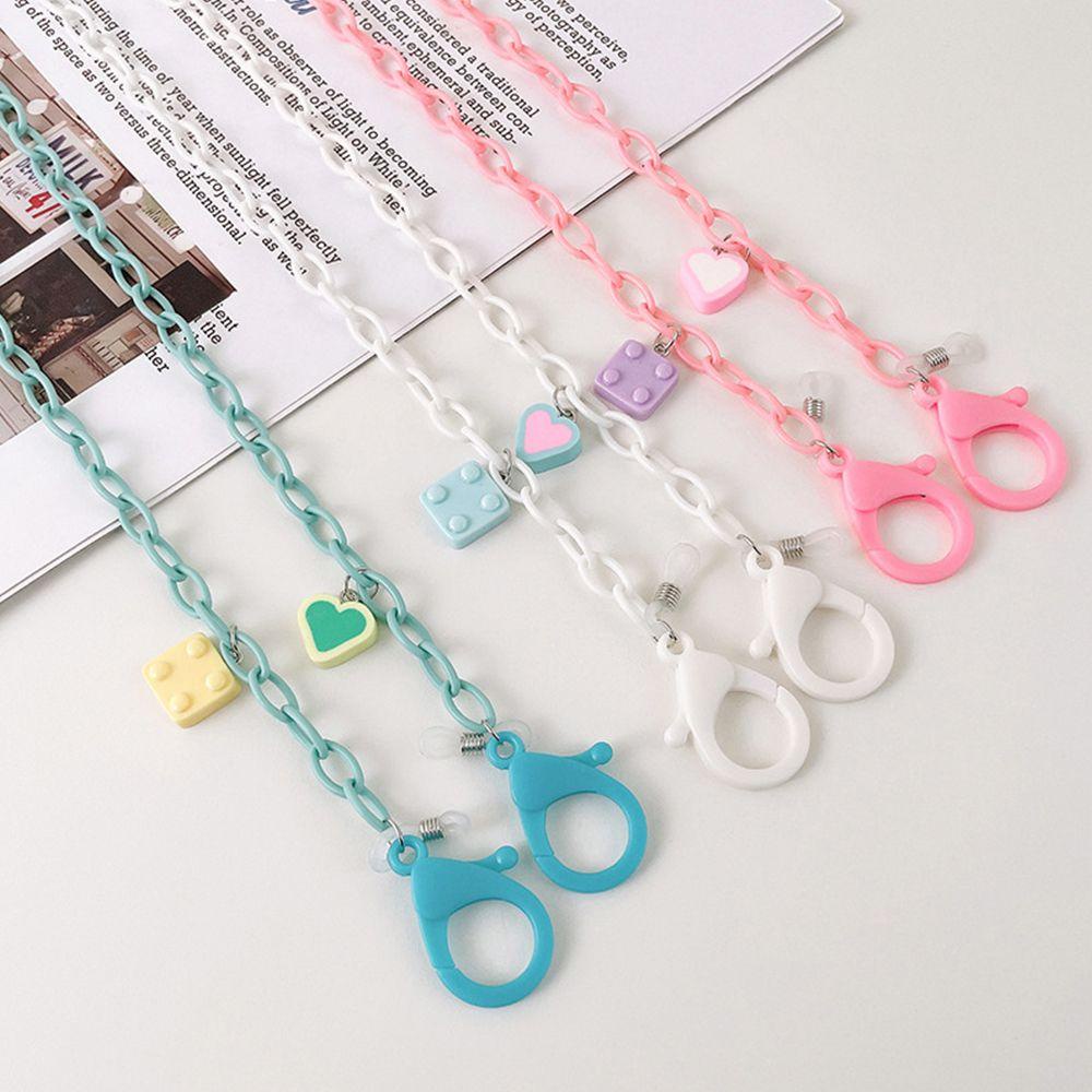 Dây đeo mắt kính bằng acrylic họa tiết hoạt hình nhiều màu sắc dễ thương