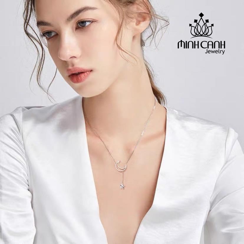 Dây Chuyền Bạc Trăng Khuyết Treo Minh Canh Jewelry