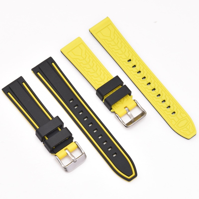 Dây Đeo Silicon 20mm 22mm 24mm 26mm Cho Đồng Hồ Thông Minh Huawei Gt / Gt2 / Wacth2 Pro / Samsung S3 Galaxy Watch 46