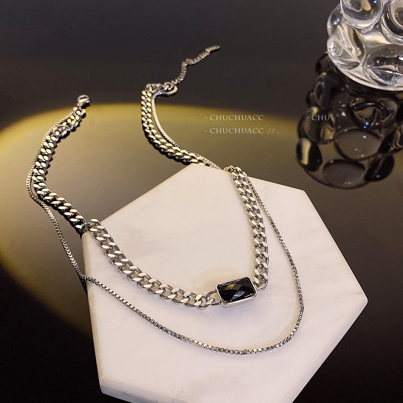 Vòng cổ Hai Lớp Phong Cách Hàn Quốc Thời Trang Cho Nữ