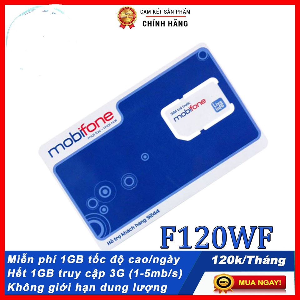 MIỄN PHÍ 2 THANG- SIM 4G MOBI F120WF FEE HOAN TOAN DATA KHONG GIỚI HẠN DUNG LƯỢNG