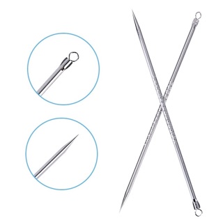 Combo 5-10 que nặn mụn Malika, cây nặn mụn 2 đầu inox