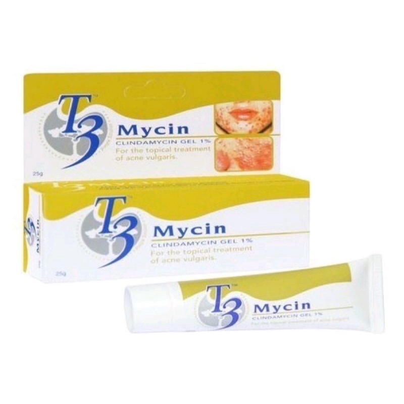 Gel bôi ngừa mụn T3 Mycin 25g (DATE 11/2022) - hỗ trợ bôi ngừa mụn bọc, mụn trứng cá, mụn ẩn