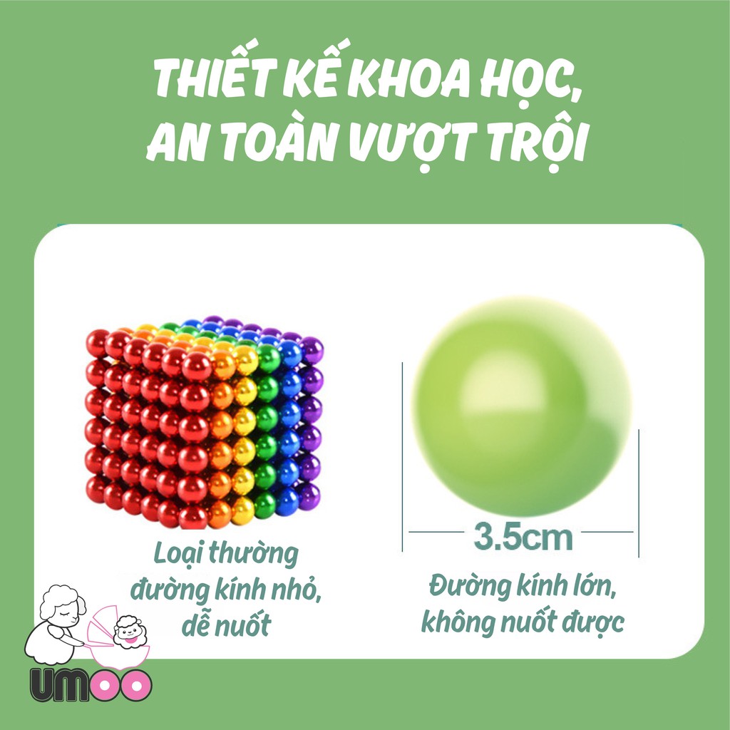BỘ XẾP HÌNH NAM CHÂM TỪ TÍNH UMOO