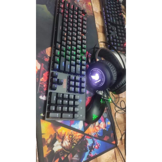 Bàn phím cơ 1stPlayer Firerose MK3 RGB Black Blue switch- Hàng qua sử dụng