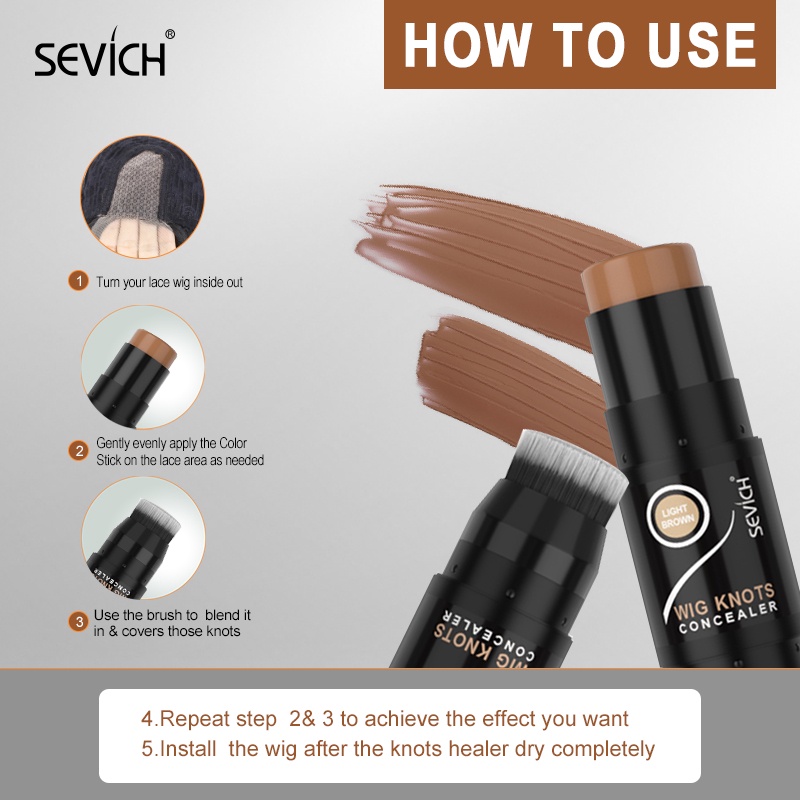 Bút Nhuộm Tóc SEVICH 8g Hai Đầu Có Đầu Cọ Chống Mồ Hôi