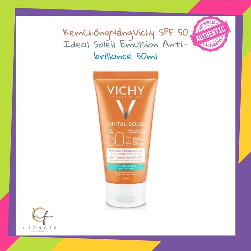 Kem Chống Nắng Vichy SPF 50 Ideal Soleil Emulsion Anti-brillance 50ml