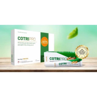 COMBO VIÊN UỐNG + GEL BÔI CO BÚI TRĨ GIẢM ĐAU RÁT HẬU MÔN COTRIPRO