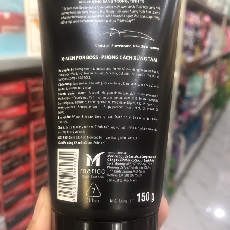 Gel Tạo  Nếp Tóc Xmen For Boss Super strong Hold Natural Look 150g