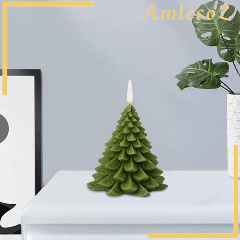 Nến sáp thơm hình cây thông Noel 3.9"
