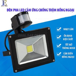 [Chính hãng] Đèn pha LED ngoài trời cảm ứng chống trộm chuyển động hồng ngoại 10W BH 6 tháng