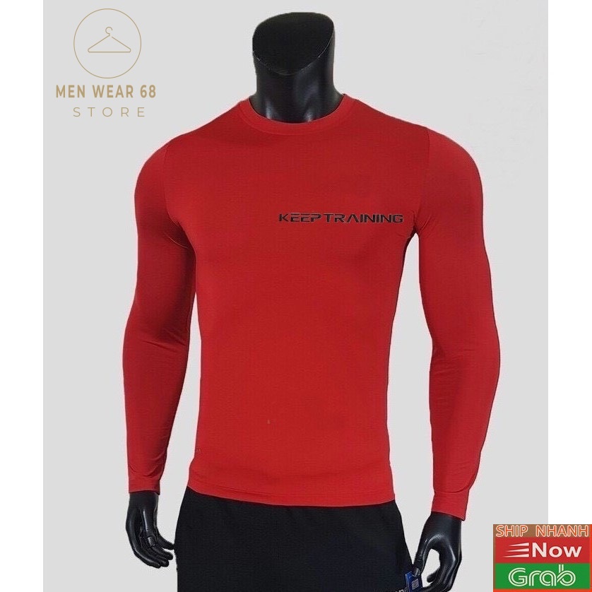 Áo giữ nhiệt nam thun tay dài thể thao nam 6 màu KEEP TRAINING | BigBuy360 - bigbuy360.vn